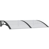 vidaXL Nadstrešek za vrata črn 150x100 cm polikarbonat, (20601022) | Shoptok.si