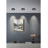 Eglo 300191 - komplet od 7 led ugradnih svetiljki gedrez LED/4,9W/230V, prečnik 9 cm, crna | Eponuda.com