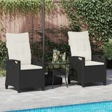  Vrtna stolica 2 pcs Crna i Krema 56 x 60 x 112 cm - Crna i krem | shoptok.hr