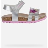 Geox Silver Girls Sandals Chalki - Girls | Shoptok.si