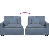  Modularni kauč s naslonom za ruke i jastucima plavi 100 cm | Shoptok.si