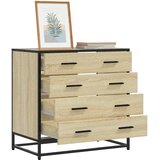 vidaXL Omarica s predali sonoma hrast 70x41x70 cm konstruiran les Cene