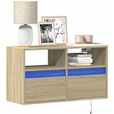  Zidni TV ormarić s LED svjetlima boja hrasta 80 x 31 x 45 cm | shoptok.hr