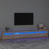 vidaXL TV ormarić s LED svjetlima boja hrasta sonome 270x35x40 cm Cijene