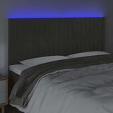  Posteljno vzglavje temno sivo 160x5x118/128 cm žamet, (20793672) | Shoptok.si