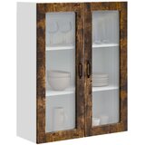  Zidni stakleni ormarić Dimljeni hrast 80 x 31 x 100 cm | shoptok.hr