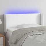 vidaXL LED posteljno vzglavje belo 103x16x78/88 cm umetno usnje Cene
