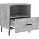 vidaXL Nočna omarica 2 kosa betonsko siva 40x35x47,5 cm inženirski les | Shoptok.si