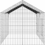  Kavez za zečeve Srebrno 200 x 78 x 78 cm Cinkani čelik | shoptok.hr