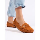 Shelvt Women's camel suede loafers Cijene