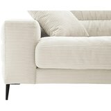 Pure Home Lifestyle SEDEŽNA GARNITURA, rebrasti žamet bela | Shoptok.si