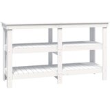  Radni stol bijeli 142,5 x 50 x 80 cm od masivne borovine | shoptok.hr