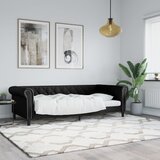vidaXL Raztegljiva postelja črna 80x200 cm umetno usnje Cene