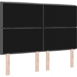  LED Uzglavlje s Linijama Tamno Sivo 80 cm Tkanina | shoptok.hr