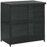  3-dijelni barski set od poliratana crni | shoptok.hr