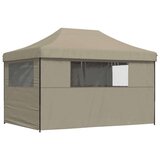 Šator za svadbe - šator za zabave Sivo-smeđa 279 x 410 x 315 cm Oxford tkanina | shoptok.hr
