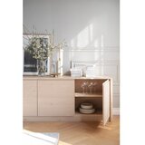 Rowico Komoda u dekoru hrasta u svijetloj prirodnoj boji 180x70x40 cm Melstone – | shoptok.hr