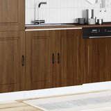 vidaXL Osnovna omarica za umivalnik Kalmar rjavi hrast 80x46x81,5 cm | Shoptok.si
