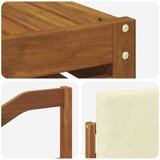  Set vanjskih sofa 7 kom. Prirodna i krem Poliester | shoptok.hr