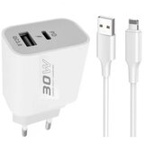 Konfulon C89Q brzi kućni punjač 30W Pd+USB +USB Type C