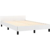  Okvir kreveta s uzglavljem bijeli 120 x 190 cm od umjetne kože | shoptok.hr
