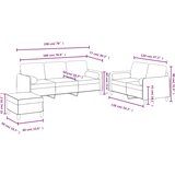  3-dijelni set sofa s jastucima plavi baršunasti | shoptok.hr