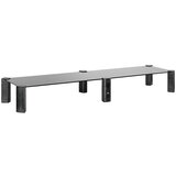 Maclean Dual Monitor Stand - Double max. 20kg, tempered glass, (1029x285x127mm), MC-936 | shoptok.hr