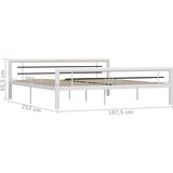 In okvir za krevet bijelo-crni metalni 180 x 200 cm | shoptok.hr