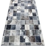 RugsX Preproge Preproga PATCHWORK 21716 siva - Goveja koža 160x230 cm Siva | Shoptok.si