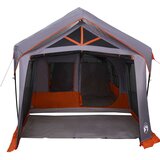  Šotori s streho Siva in oranžna 620 x 322 x 240 cm Poliester - - Siva - 24.85 - 620 x 322 x 240 cm - 2025- | Shoptok.si