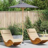  Vrtni suncobran Tamno siva Ø 180 x 230 cm bambus | shoptok.hr