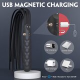 Sex HD Bloody Mary - Vodoodporni vibrator in bič z možnostjo polnjenja (črn) | Shoptok.si