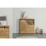 Landscape visoka komoda, črna, barve hrasta | Shoptok.si