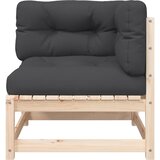  Kutna vrtna sofa od masivne borovine s jastucima | shoptok.hr