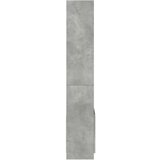 vidaXL Visoka omara betonsko siva 63x33x180 cm inženirski les | Shoptok.si