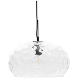 Kave Home Črna viseča svetilka s steklenim senčilom ø 40 cm Balma – | Shoptok.si