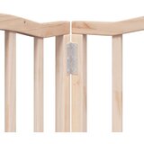 vidaXL Ograda za pse z vrati zložljiva 15 panelov 750 cm topolovina | Shoptok.si