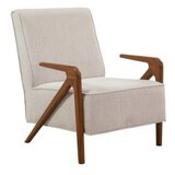 Atelier Del Sofa fotelja larus wood berjer walnut cream | ePonuda.com