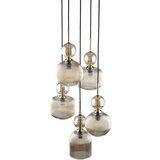 Visilica na sajli SOPHIA 5xE14/10W/230V crna/zadimljeno bež | Eponuda.com