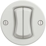  Kliklap - Retro dupli prekidač za stepenište bez okvira br. 6+6 keramička bela | Eponuda.com