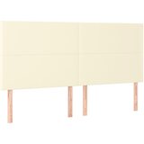  LED uzglavlje krem 180x5x118/128 cm od umjetne kože | shoptok.hr