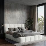 MID.YOU OBLAZINJENA POSTELJA 140 cm x 200 cm , les, tekstil, leseni material naravne barve | Shoptok.si