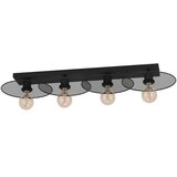 Eglo Plafonjera IKESTON 4xE27 95 cm crna 43729 Cene