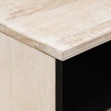 TV ormar s ladicama Bijelo 100 x 33,5 x 46 cm Čvrsto drvo manga | Eponuda.com