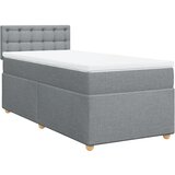 Maison Chic Box spring postelja - Vzmetna postelja z vzmetnico svetlo siva 90x200 cm blago SL10271, (21901848) Cene