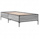  Okvir za krevet boja hrasta 75x190 cm konstruirano drvo i metal | shoptok.hr