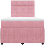 Box spring krevet s madracem ružičasti 120 x 200 cm baršunasti | shoptok.hr