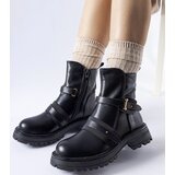 Gemre Black insulated ankle boots Laderoute | Shoptok.si