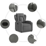 vidaXL Naslanjač temno siv blago | Shoptok.si