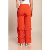Fenzy Dolge Hlače Z Visokim Pasom, Oranžne | Shoptok.si